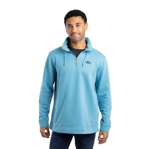 Weird Fish Mens Brampton Quarter Zip Sweatshirt / Smoke Blue